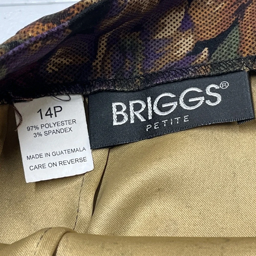 Vintage Briggs Skirt Dark Floral Maxi Womens‎ 14P Whimsigoth Dark Cottagecore